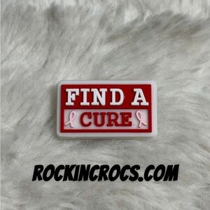 Breast Cancer Croc Charm